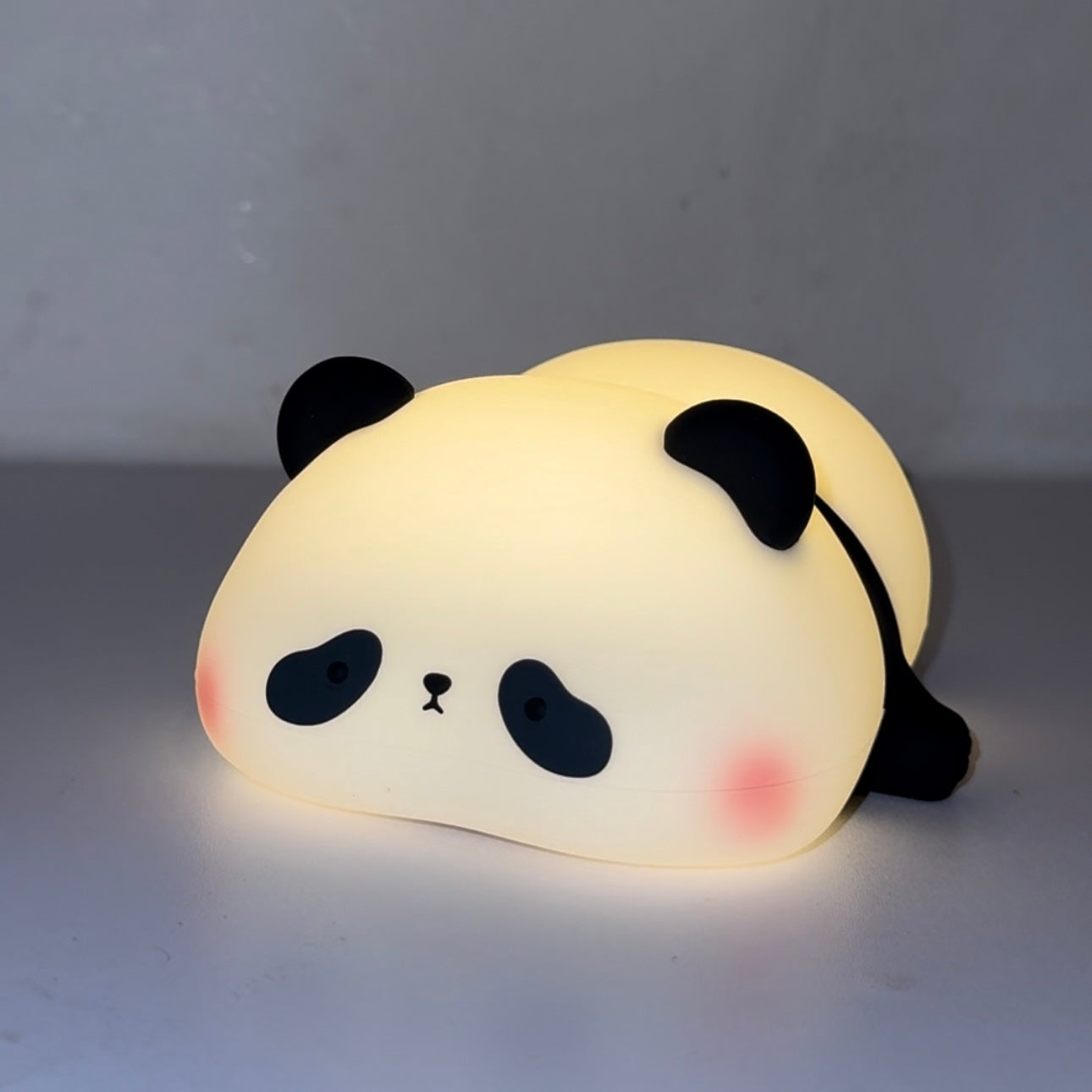 LED Night Light (Panda or Pig) - Cute Silicone Touch Lamp, USB Rechargeable, Ideal Bedroom Decoration and Gift